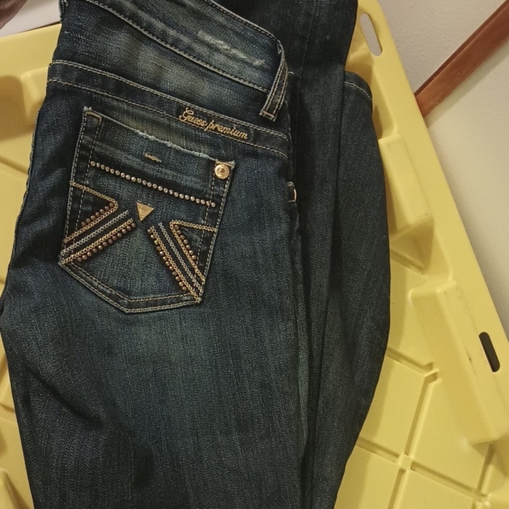 Women's Boot Cut Jeans - Deep Blue